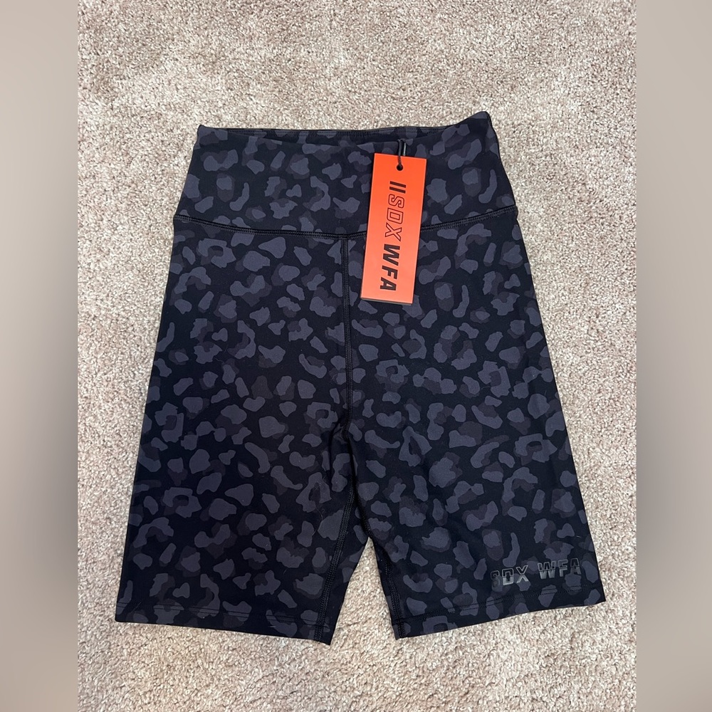 Sarah’s Day x WFA camo biker shorts